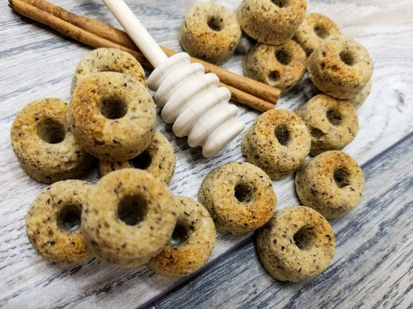 Honey Cinnamon Mini Donuts Handmade Gourmet Dog Treats - 4 oz. Bag
